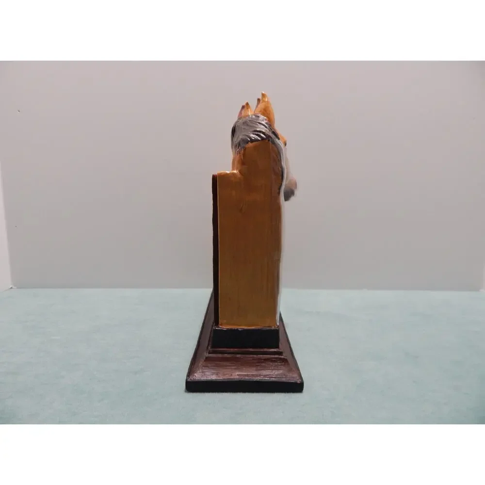 Vintage Horse Themed Accent Clock by Horiage 2002 Figi Graphics Resin New in Box